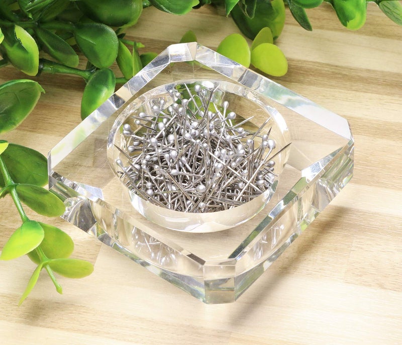 Shapenty 26mm/1Inch Stainless Steel Dressmaker Straight Quilting Pins Bulk Fine Satin Ball Head Pins for DIY Sewing Craft and Jewelry Making,Silver, (Silver, 1200PCS) - Image 2